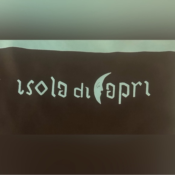 Vintage Isola di Capri Silk Print Map Scarf - Picture 5 of 10